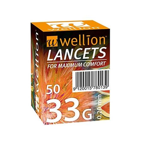 Wellion 33G Игли за убождащо устройство 0.20мм х50 броя