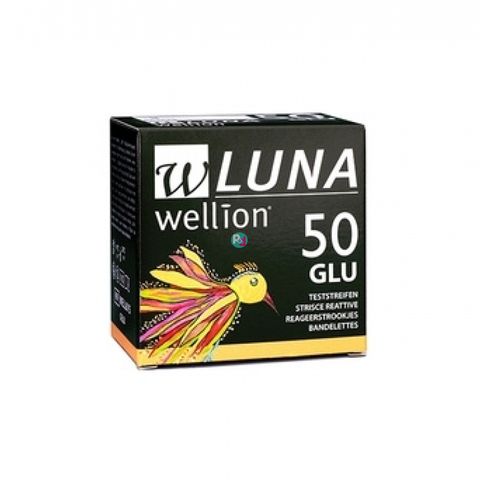 Wellion Luna Glu Тест ленти за измерване на кръвна захар х50 броя