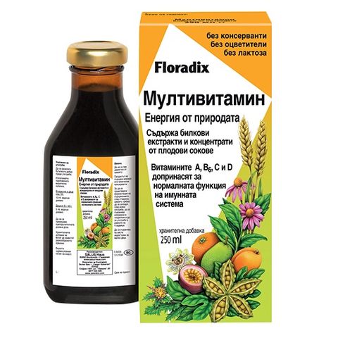 Floradix Мултивитамин Енергия от природата х250 мл