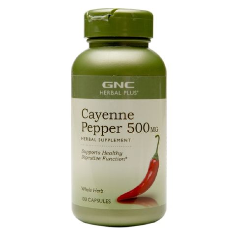 GNC Cayenne Екстракт от лют червен пипер (Кайенски пипер) 500мг х100 капсули