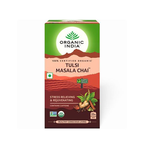 Organic India Tulsi Masala Chai Органичен ароматен чай Масала 2,1 г x18 филтърни торбички