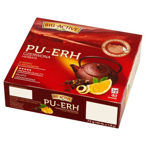 Pu-Erh Червен чай с лимонов аромат х40 пакетчета Big-Active