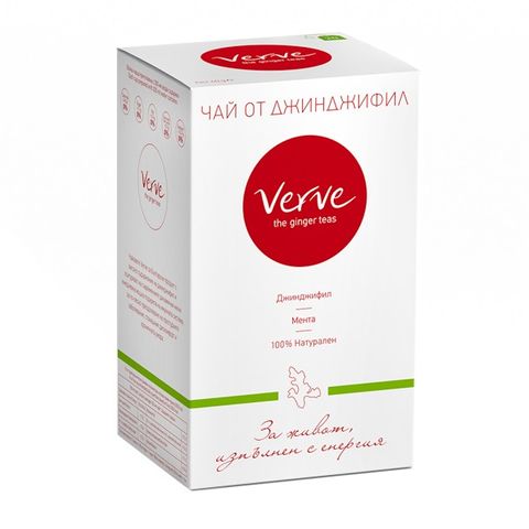 Чай от джинджифил и мента x20 сашета Verve