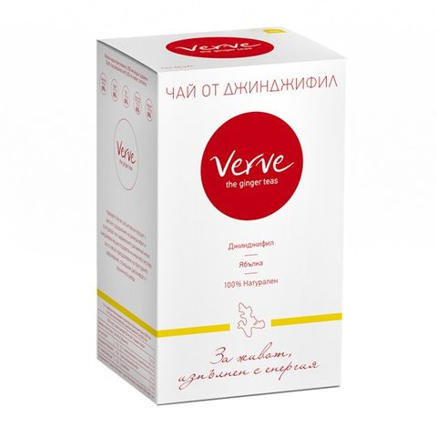 Чай от джинджифил и ябълка x20 сашета Verve