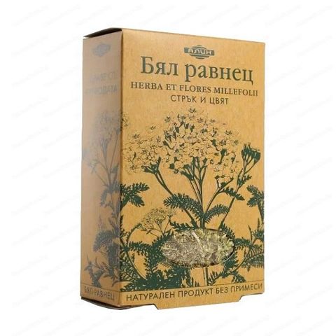 Алин Стрък и цвят бял равнец x50 грама