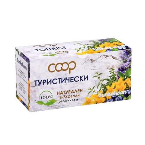 Coop Натурален билков чай Туристически х20 филтърни пакетчета