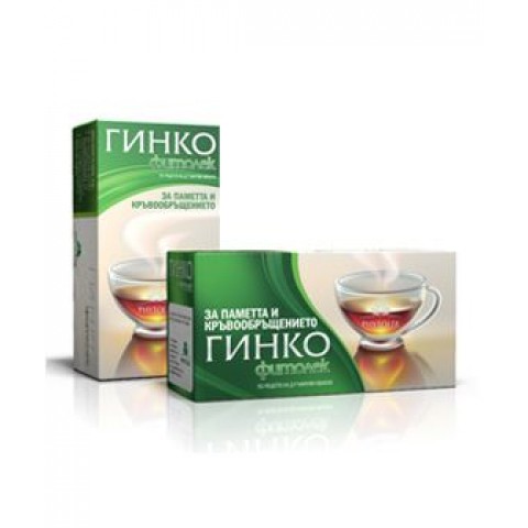 Фитолек Гинко Билков чай за паметта и кръвообращението х20 пакетчета