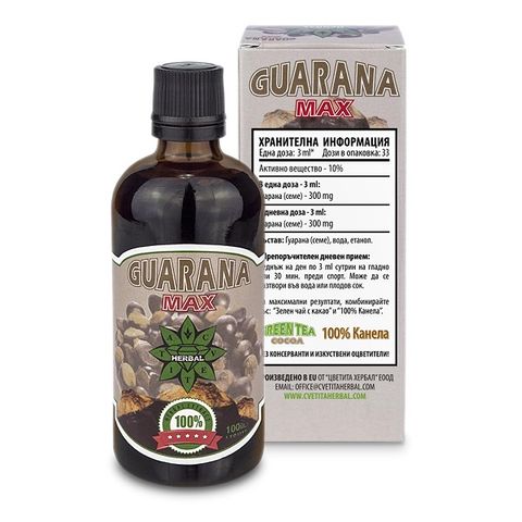 Cvetita Herbal Guarana Max За бърз прилив на енергия x100 мл