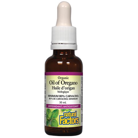 Natural Factors Organic Oil of Oregano за добро храносмилане х 30 мл