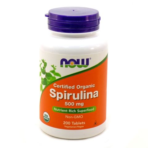 Now Foods Spirulina 500 мг х200 таблетки