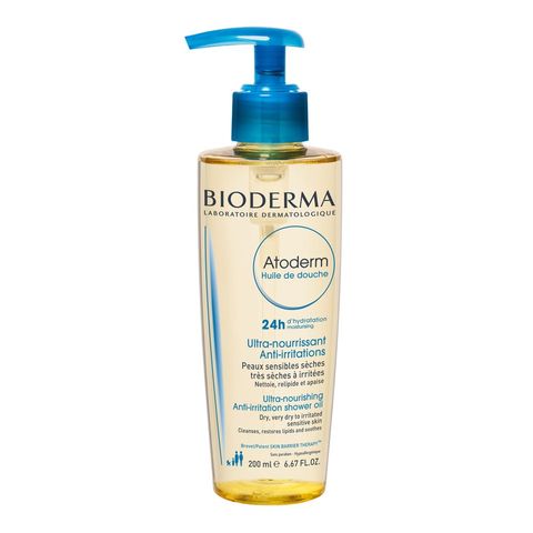Bioderma Atoderm Душ олио за 24-часова хидратация за суха, много суха и атопична кожа x200 мл