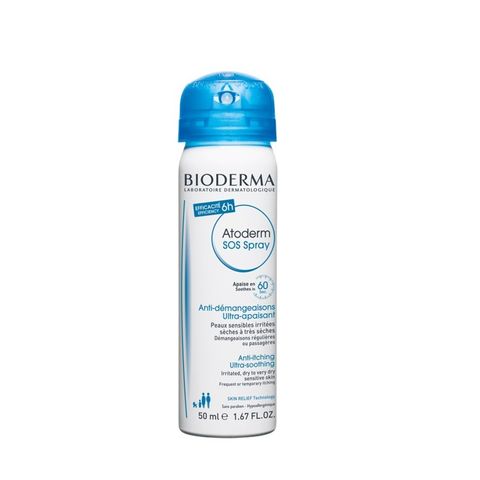 Bioderma Atoderm SOS Успокояващ спрей за раздразнена, много суха и чувствителна кожа x50 мл