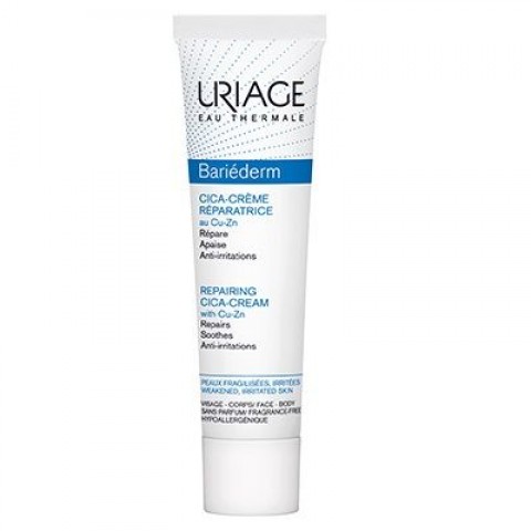Uriage Bariederm Cica Cu-Zn+ Възстановяващ изолиращ крем с мед и цинк x40 мл