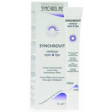 Synchroline Synchrovit Крем против бръчки за околоочен контур и устни x15 мл