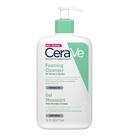 CeraVe Измиващ гел-пяна за лице и тяло за мазна кожа х473 мл