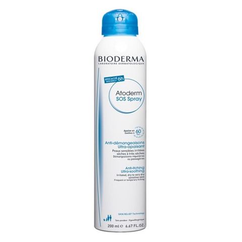 Bioderma Atoderm SOS Успокояващ спрей за раздразнена, много суха и чувствителна кожа x200 мл
