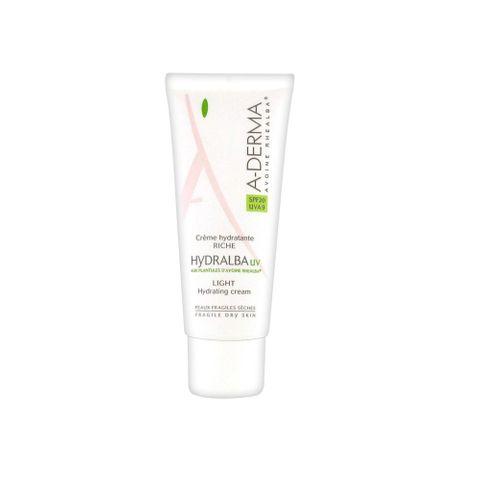 A-Derma Hydralba Хидратиращ лек дневен крем за лице за нормална към смесена кожа SPF 20 х40 мл