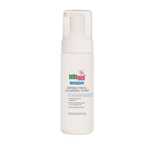 Sebamed Clear Face Антибактериална почистваща пяна за лице против акне х150 мл