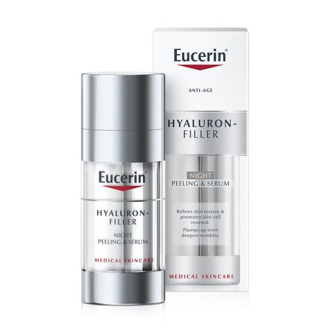 Eucerin Hyaluron-Filler Нощен пилинг и серум за лице против стареене х30 мл