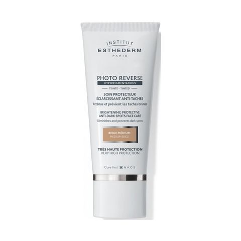 Institut Esthederm Photo Reverse Изсветляващ слънцезащитен крем за лице х50 мл, Medium Beige