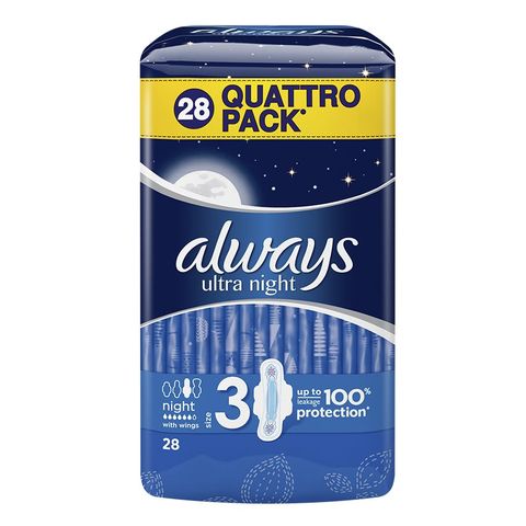 Always Ultra Night Нощни дамски превръзки х28 броя