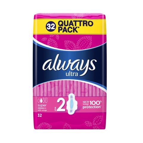 Always Ultra Quattro Дамски превръзки х32 броя
