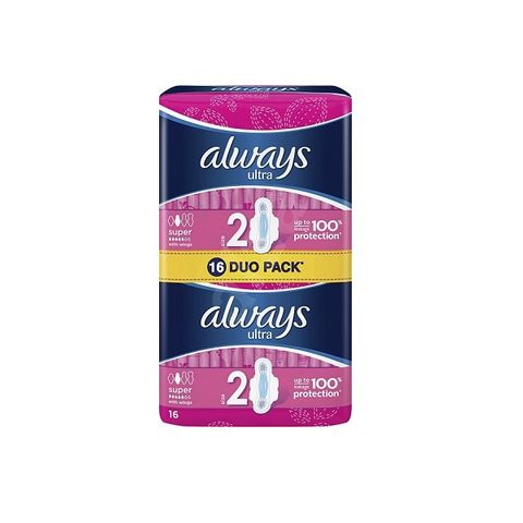 Always Ultra Super Дамски превръзки х16 броя
