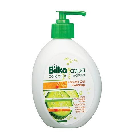 Bilka Aqua Natura Хидратиращ интимен гел с натурална вода от краставица х350 мл