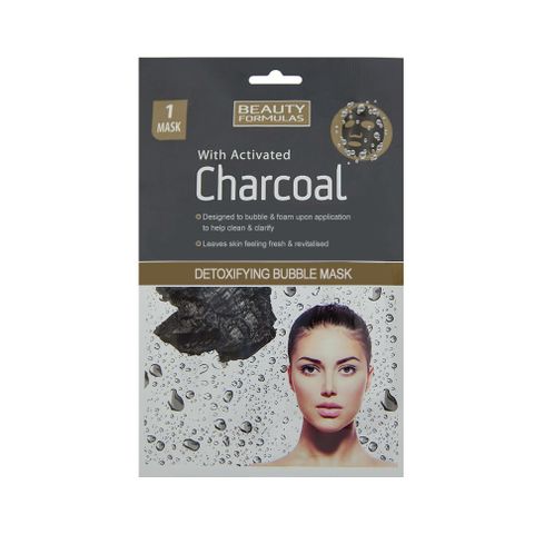 Beauty Formulas Charcoal Детоксикираща маска за лице с активен въглен х1 брой