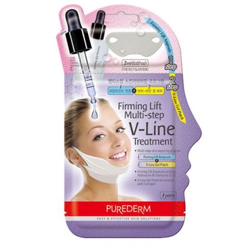 Adwin Purederm V-Line Повдигаща маска-серум за V зоната х1 брой