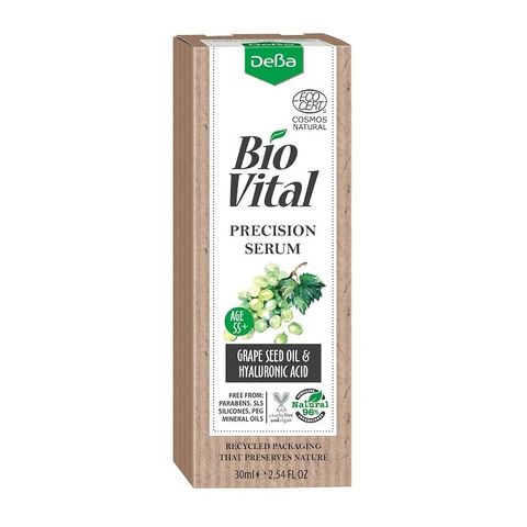 Deva BioVital Натурален серум за лице за зряла кожа с масло от гроздови семки 55+ х30 мл