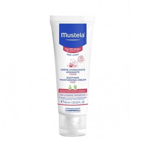 Mustela Крем за лице за бебета и деца за чувствителна и много чувствителна кожа x40 мл