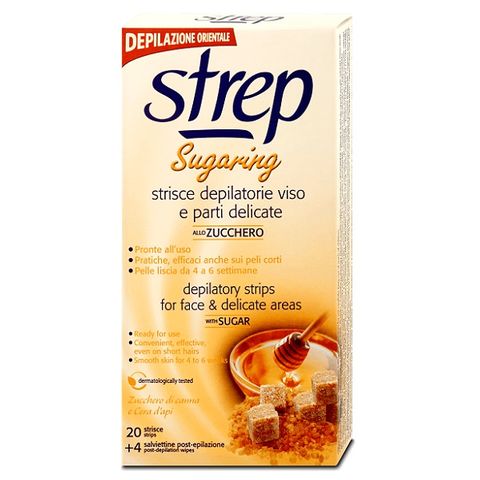 Strep Sugaring Депилиращи ленти за лице и деликатни зони х20 бр