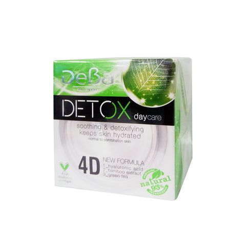 Deva Detox Успокояващ и детоксикиращ дневен крем за лице с 4D хиалуронова киселина х50 мл