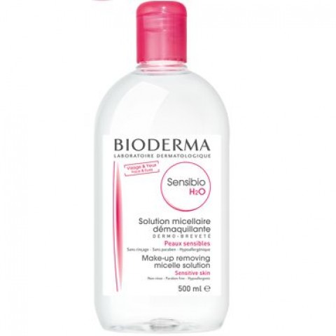 Bioderma Sensibio H2O Почистваща мицеларна вода за кожа със зачервявания x500 мл