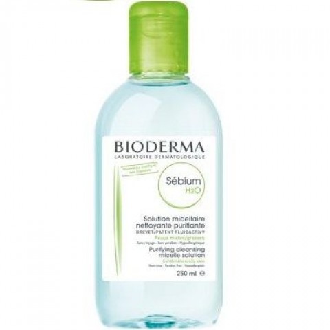 Bioderma Sebium H2O Почистваща мицеларна вода за лице за мазна кожа x250 мл