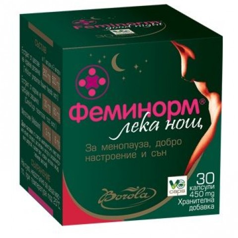Borola Феминорм Лека нощ х30 капсули