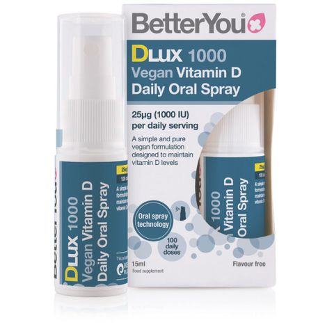 BetterYou Витамин Д3 1000 IU с кокосово масло, без вкус Орален спрей х15 мл