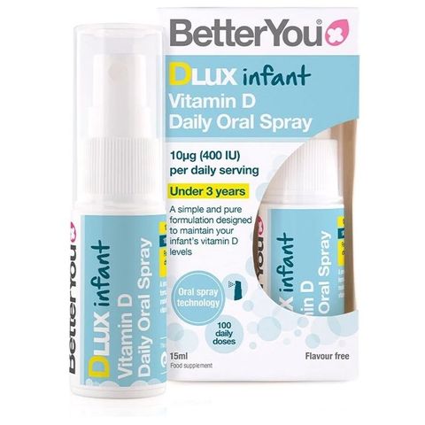 BetterYou Dlux Infant Витамин Д3 400IU Бебе Орален спрей х15 мл