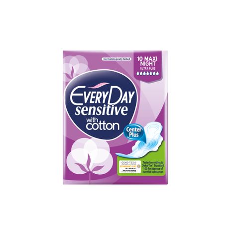 Everyday Sensitive Maxi Night Дамски превръзки х10 броя