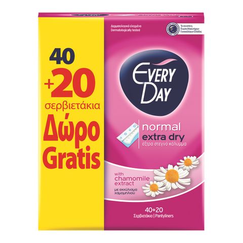 Everyday Normal Extra Dry Дамски eжедневни превръзки х60броя