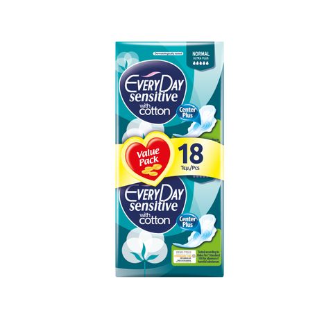 Everyday Sensitive NORMAL Ultra Plus Дамски превръзки х18 броя