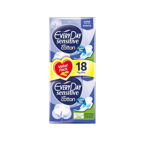Everyday Sensitive Super Ultra Plus Дамски превръзки х18 броя