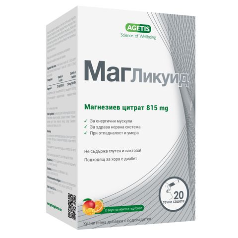 Agetis Маг Ликуид с вкус на манго и портокал х20 сашета 