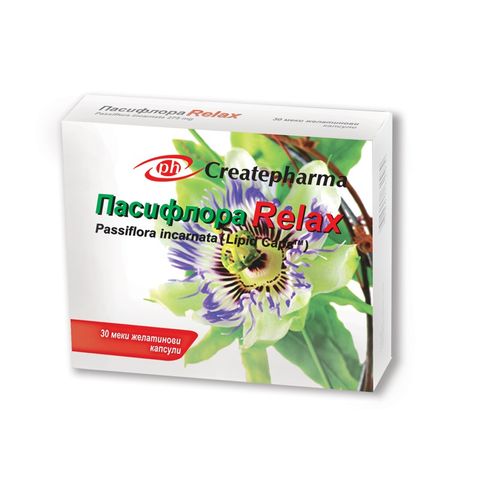Createpharma Пасифлора Relax при безсъние и стрес х30 капсули