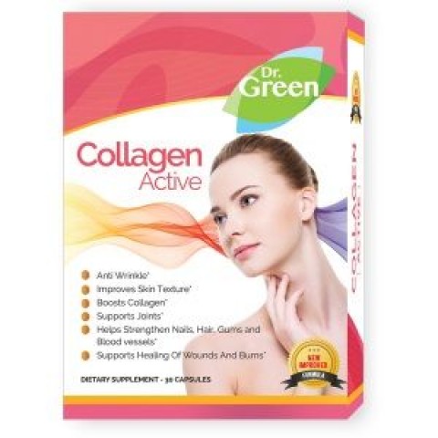 Dr. Green Колаген Актив за здрави коса, кожа и нокти х30 капсули