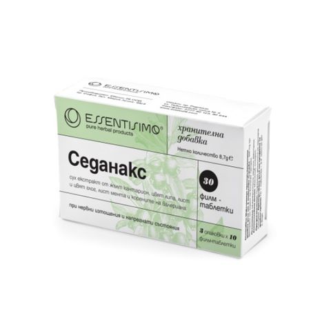 Essentisimo Седанакс при нервни изтощения и напрежение х30 таблетки