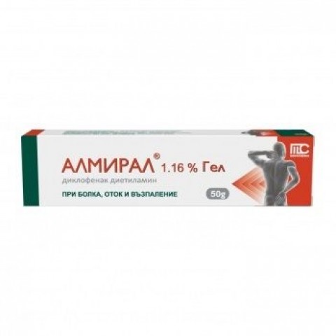 Medochemie Алмирал Гел при болка, оток и възпаление 1,16% х50 грама