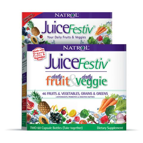 Natrol Juice Festiv Органик х60+60 капсули