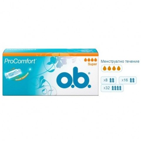 O.B. ProComfort Super Дамски тампони х32 броя